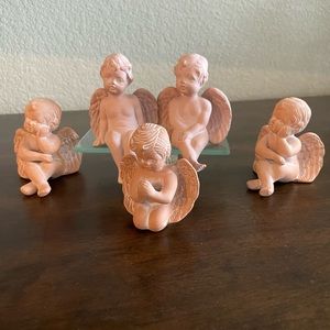 Clay Terracotta Cherub Angels